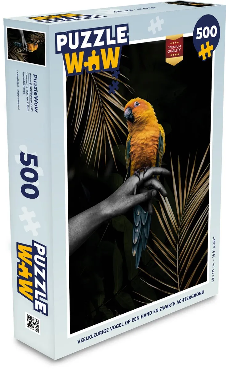 PuzzleWow Papegaai Tak Legpuzzel 500 Stuks