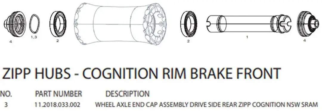 Zipp NSW eindbus QR SR/SH - Zwart - afbeelding 3 van 4