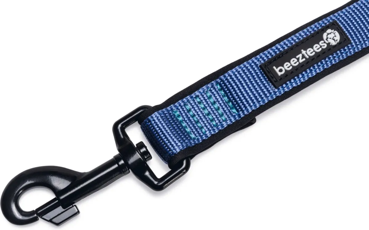 Beeztees Parinca Premium Hondenriem - Blauw 120cm x 20mm