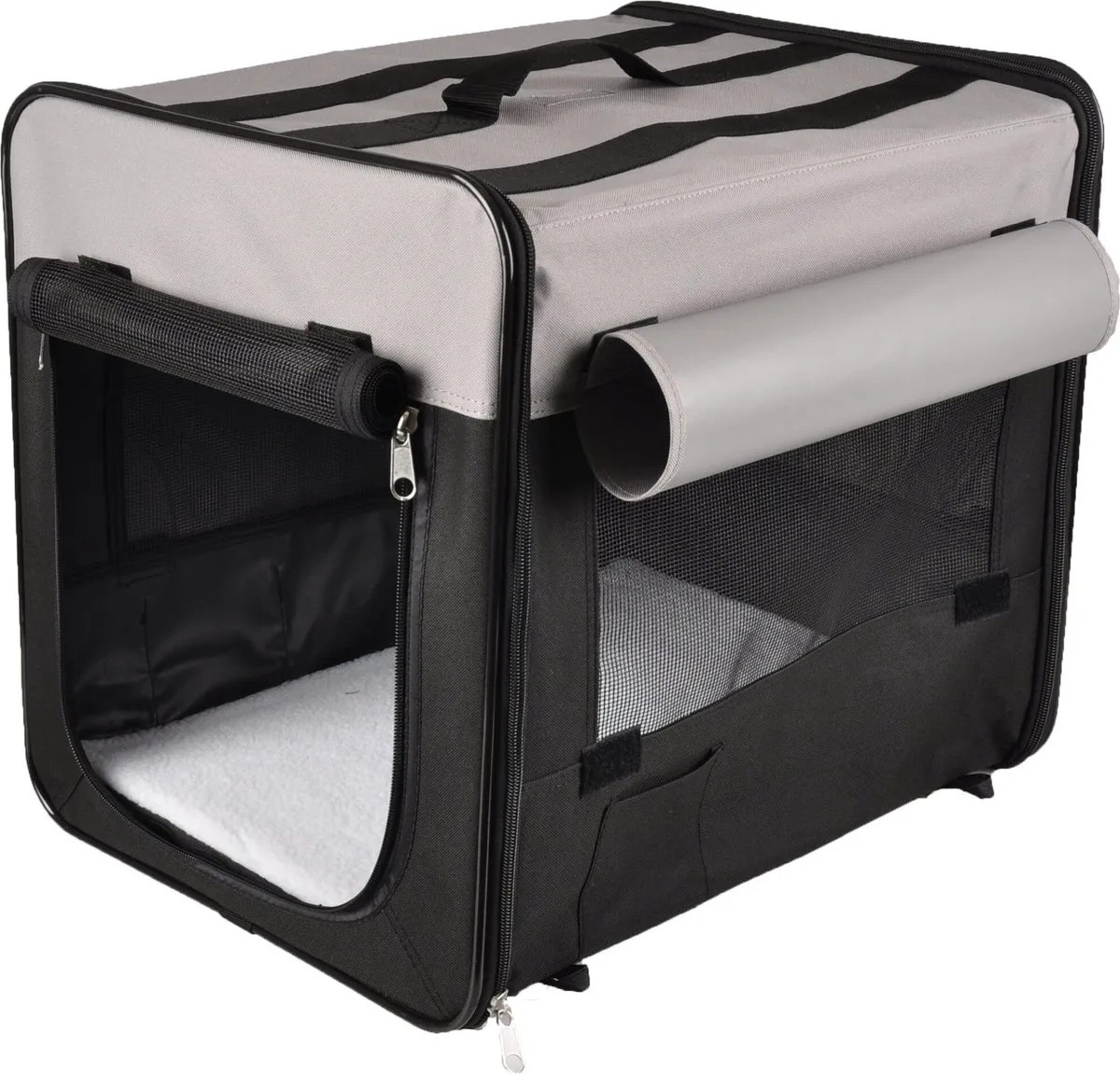 Flamingo Smart Top Plus Transportkooi Honden - 46cm - Zwart