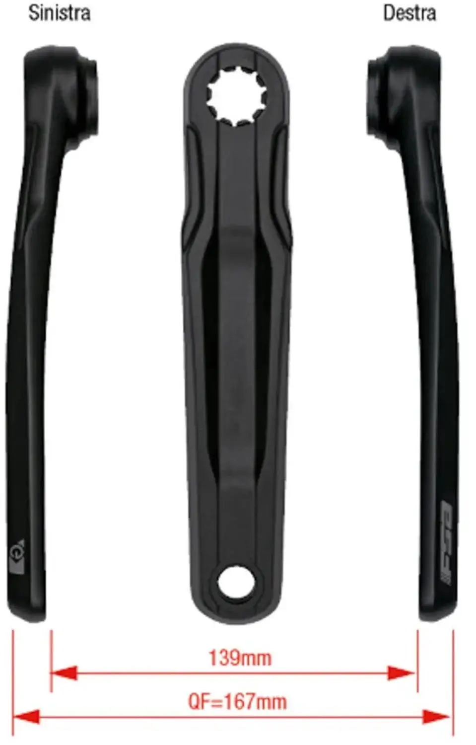 Fsa Ck-762/is Pedaalarm Zilver 165 mm