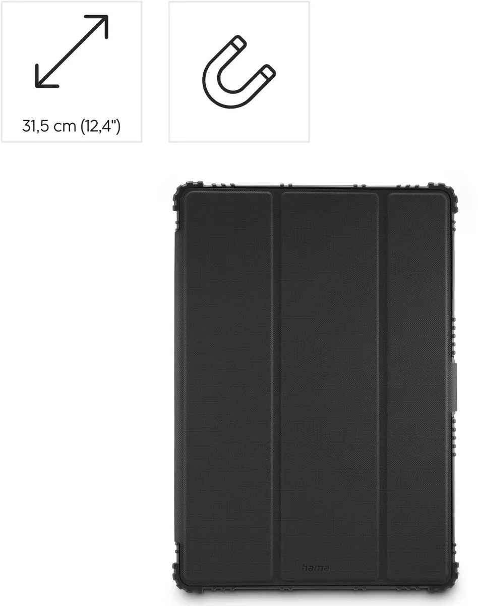 Hama Galaxy Tab S10+ Hoes - Zwart - 12.4" - 00227085