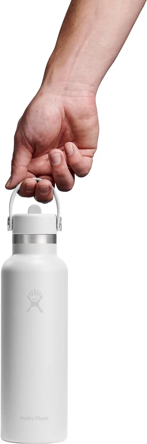 Hydro Flask Standard Mouth Drinkfles 621ml - Wit - afbeelding 3 van 3