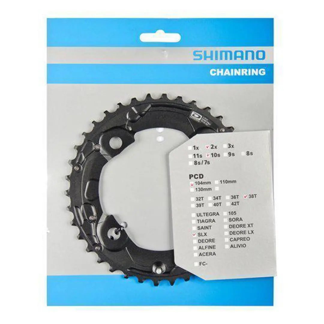 Shimano SLX FC-M675 Kettingblad 24T - 2x10-speed - Zwart - afbeelding 4 van 4