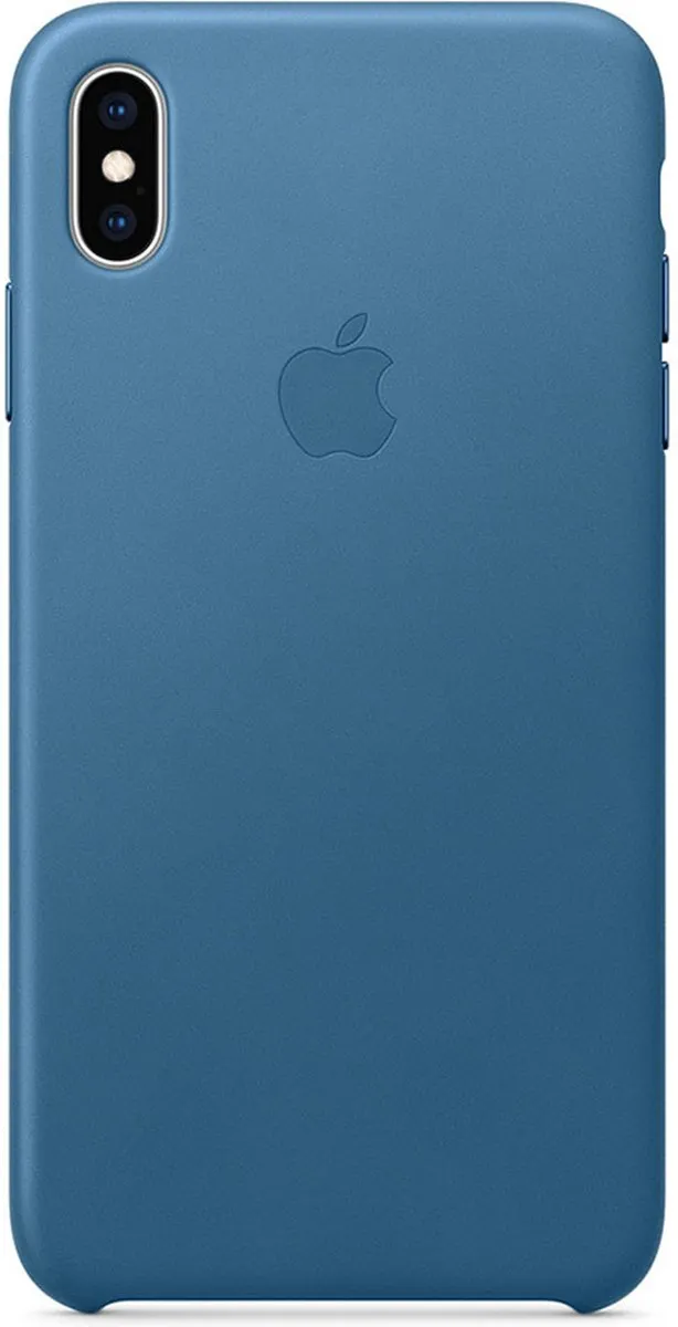 Apple iPhone Xs Max Leren Hoesje MVFX2ZM/A - Lichtblauw