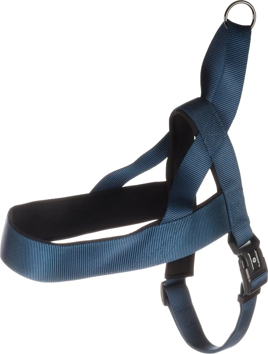 Flamingo Abbi Noors Harnas Blauw XXL 75-100cm