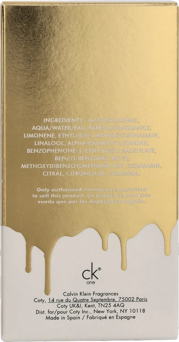 Calvin Klein CK One Gold Eau de Toilette 100ml