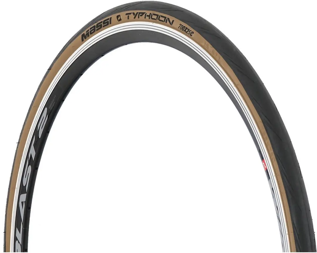 Massi Typhoon Elite Classic 700c X 25 Stijve Racefietsband Zwart 700C x 25