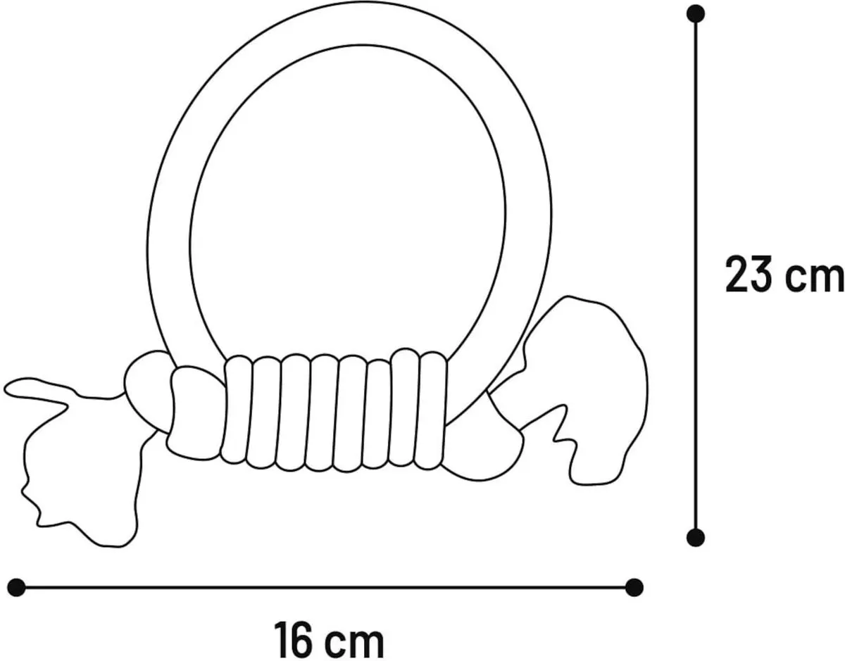 Flamingo Revi Trektuig Ring - Grijs 23cm - afbeelding 3 van 4