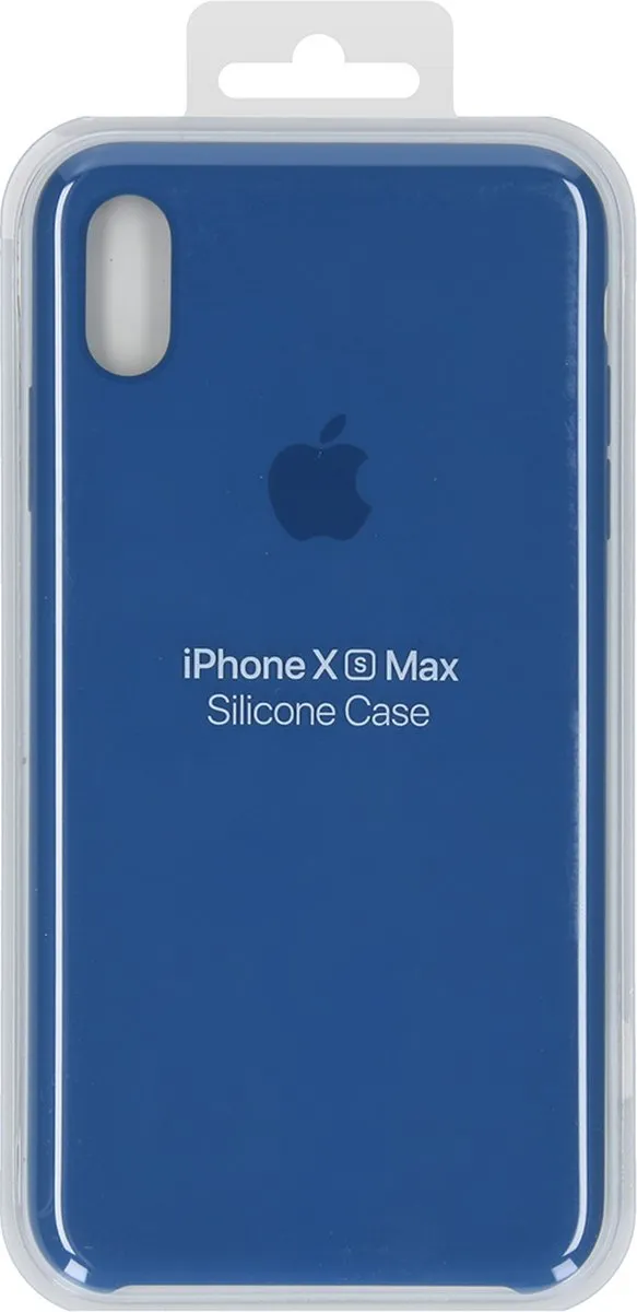 Apple Silicone Backcover iPhone Xs Max MVF62ZM/A - Delft Blue - afbeelding 6 van 6