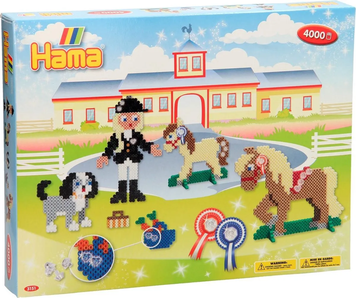 Hama Strijkkralen Paardrijschool 4000 Stuks - Multicolor