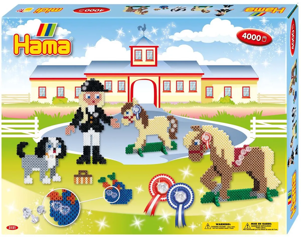 Hama Strijkkralen Paardrijschool 4000 Stuks - Multicolor