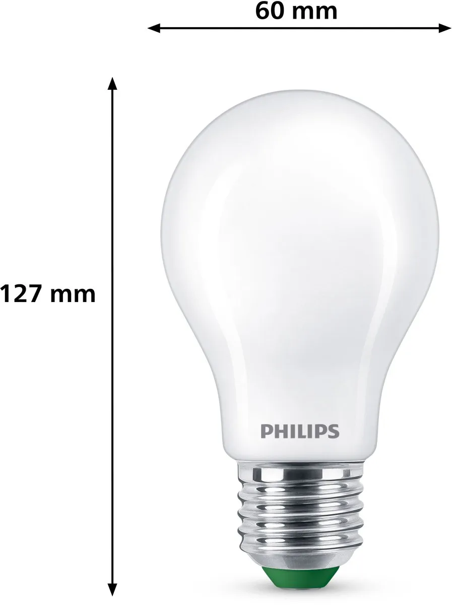 Philips Ultra Efficient LED Lamp Mat 5.2W E27 Koelwit