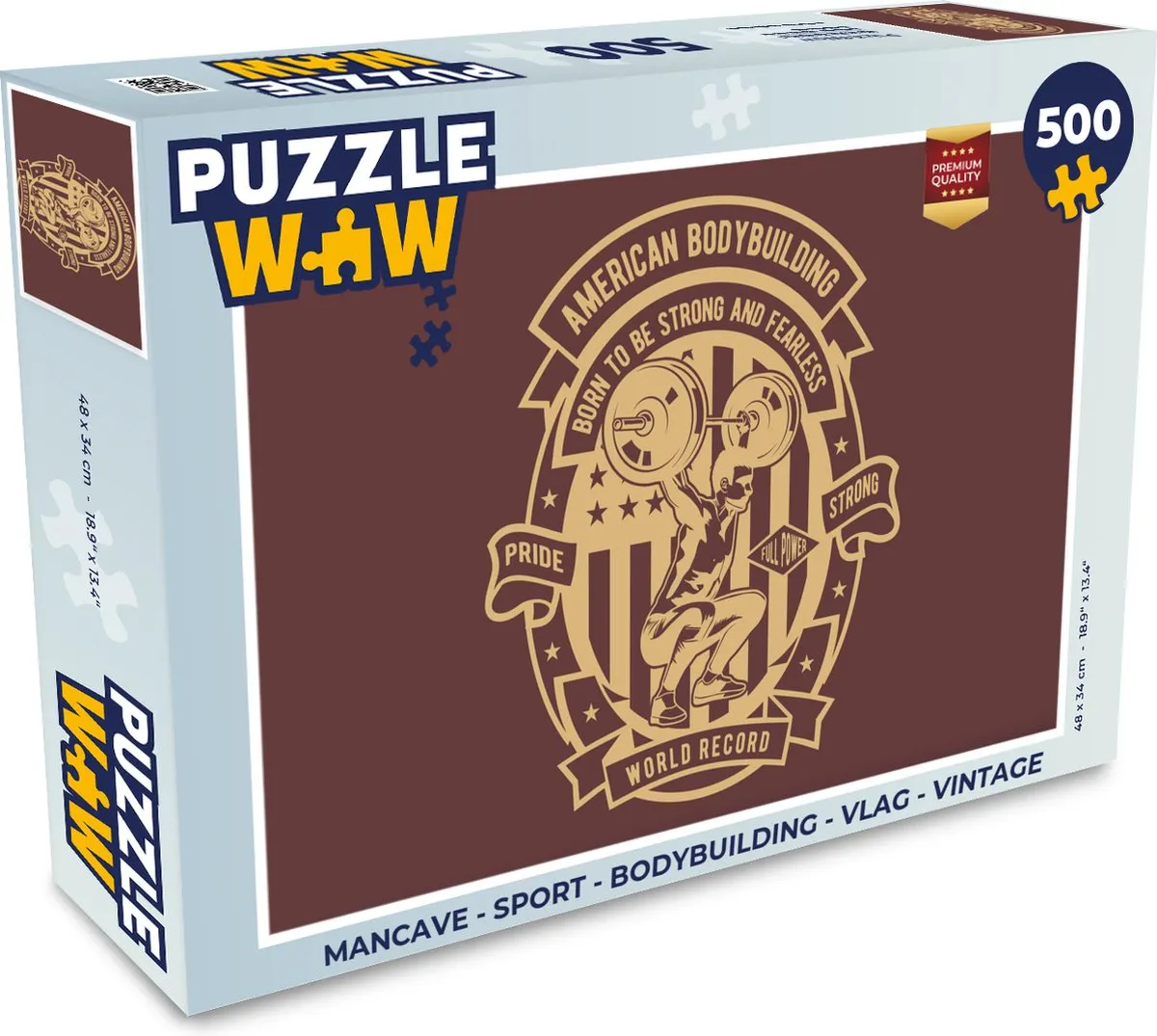 PuzzleWow Mancave Legpuzzel 500 Stuks