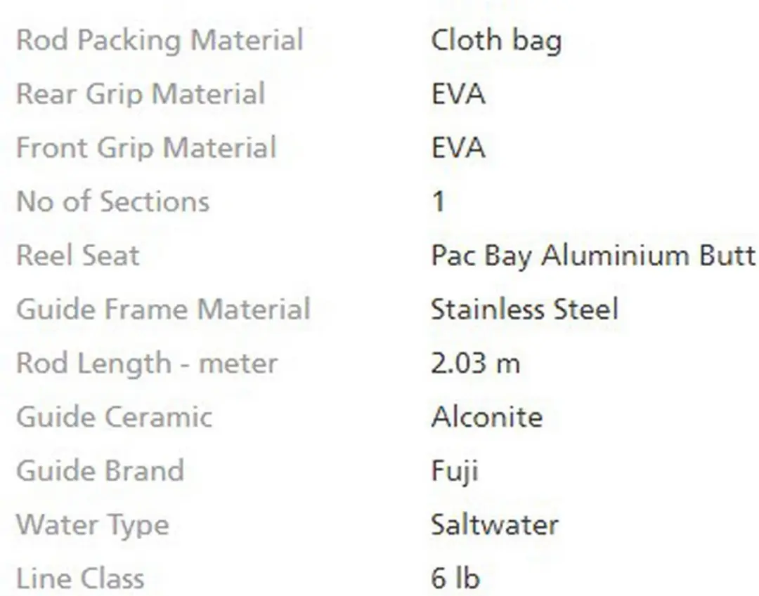 Shimano Tyrnos B Lite Trollinghengel 6lb - 2.08m Zwart - afbeelding 2 van 6