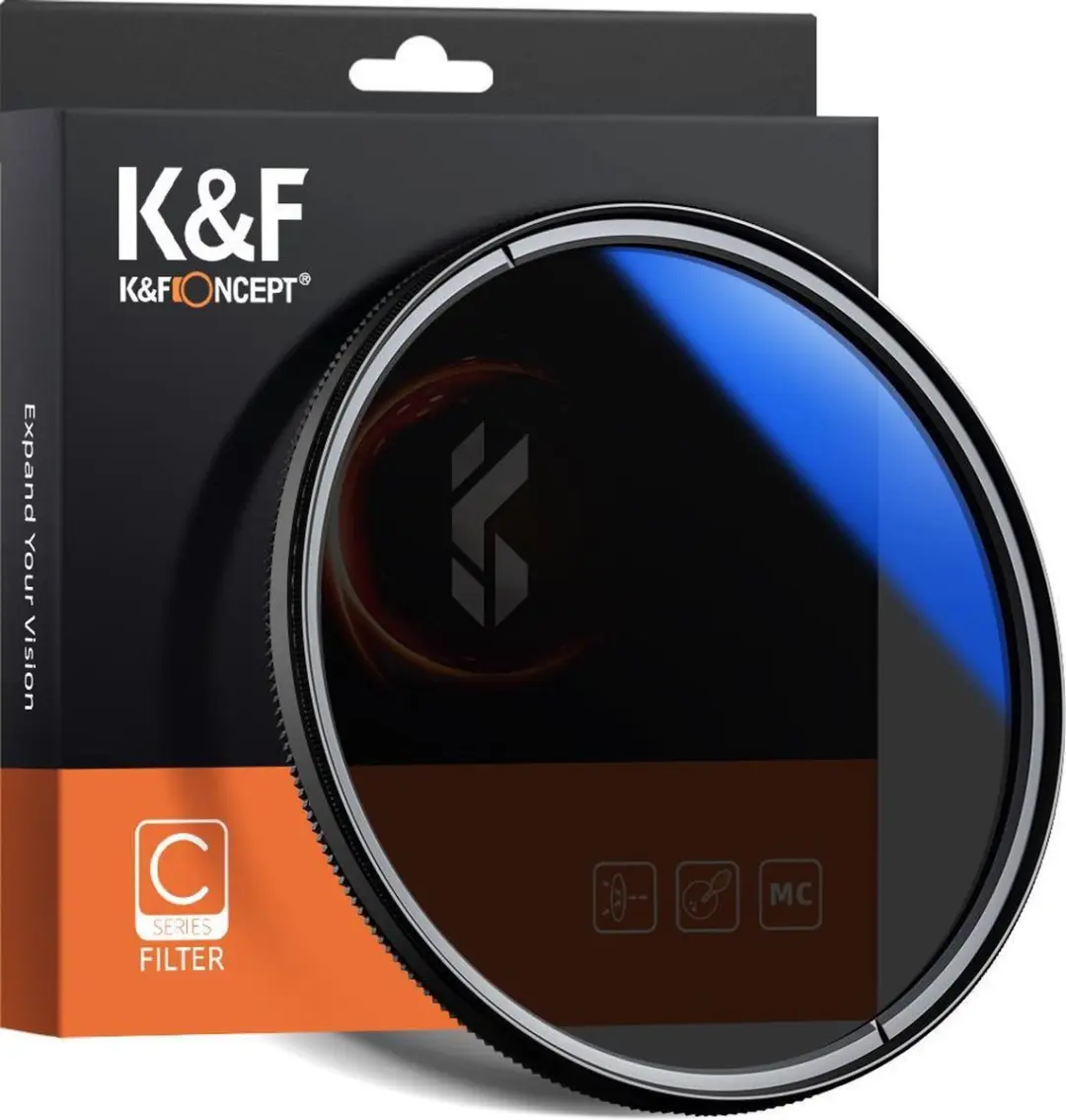 K&F Concept 62mm CPL circulair polarisatiefilter HMC slim