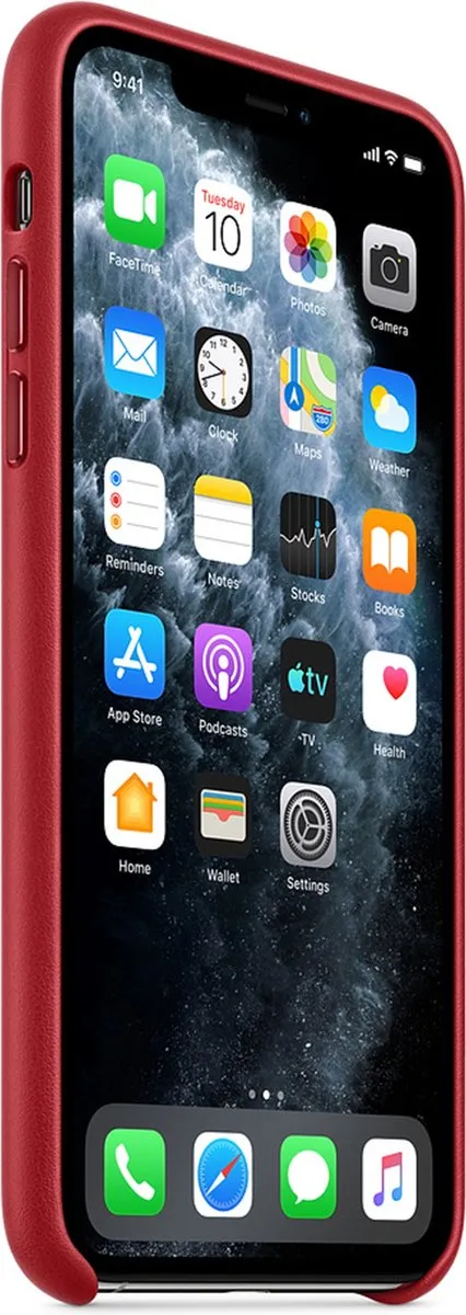 Apple iPhone 11 Pro Max Leren Hoesje - Rood MX0F2ZM/A