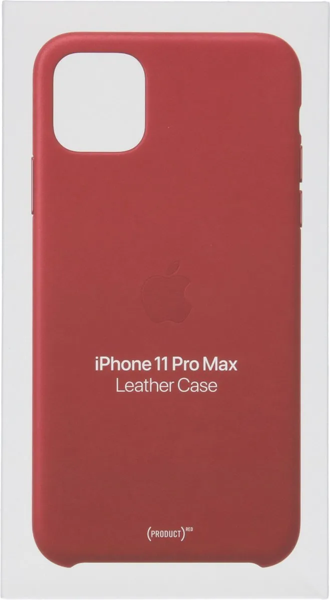 Apple iPhone 11 Pro Max Leren Hoesje - Rood MX0F2ZM/A