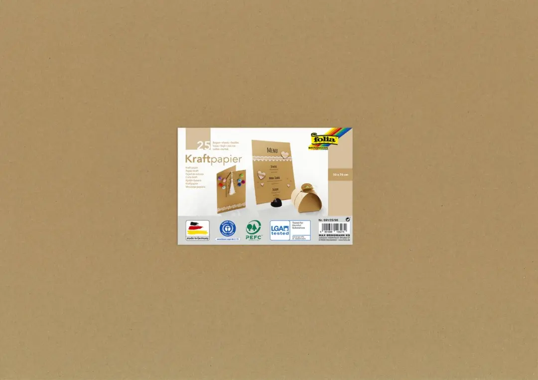KRAFTPAPIER FOLIA 50X70CM 120GR