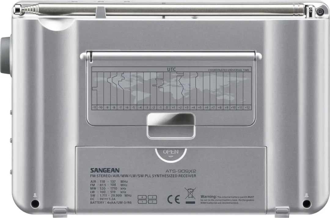 Sangean ATS-909X2 Radio - Wit - afbeelding 2 van 6
