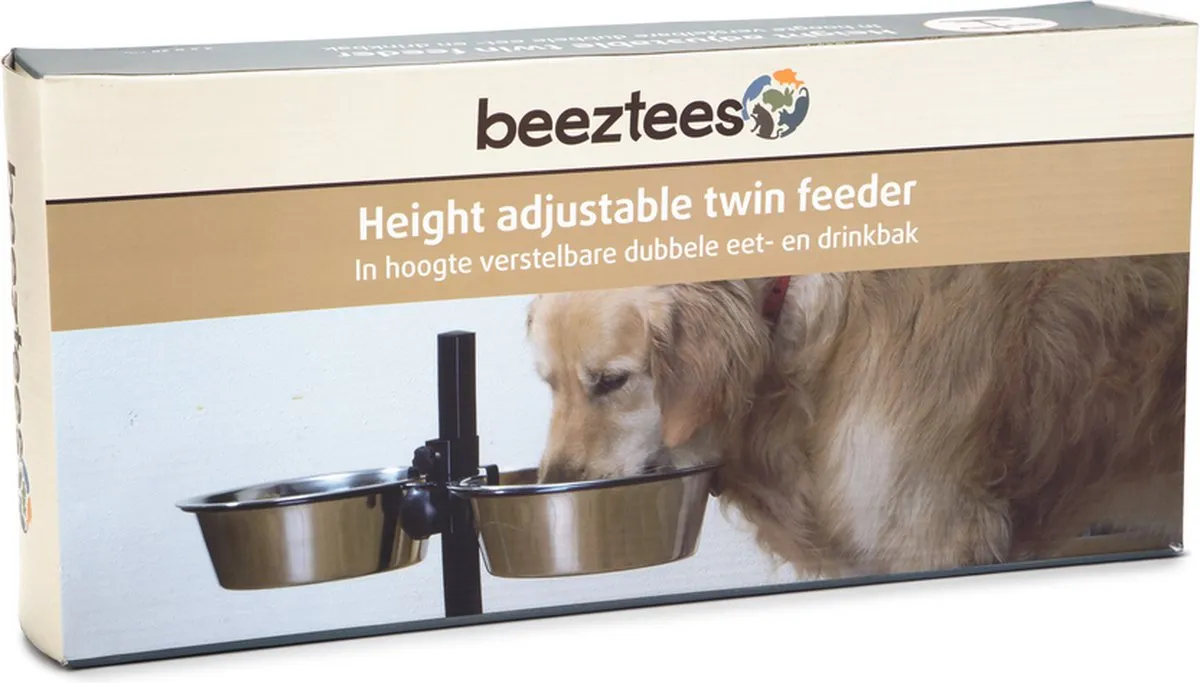 Beeztees Hondenvoer- en Drinkbak 28cm - Zwart