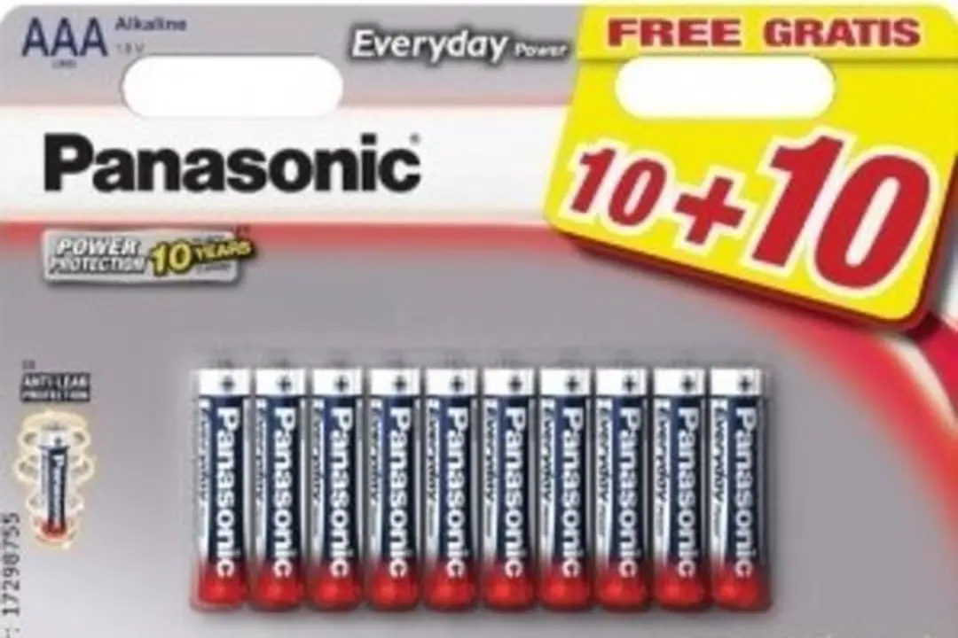 20 Panasonic AAA Alkaline Batterijen