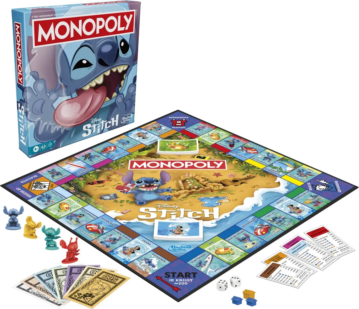 Monopoly Stitch Nederlandse Editie Gezelschapsspel - 2-4 Spelers