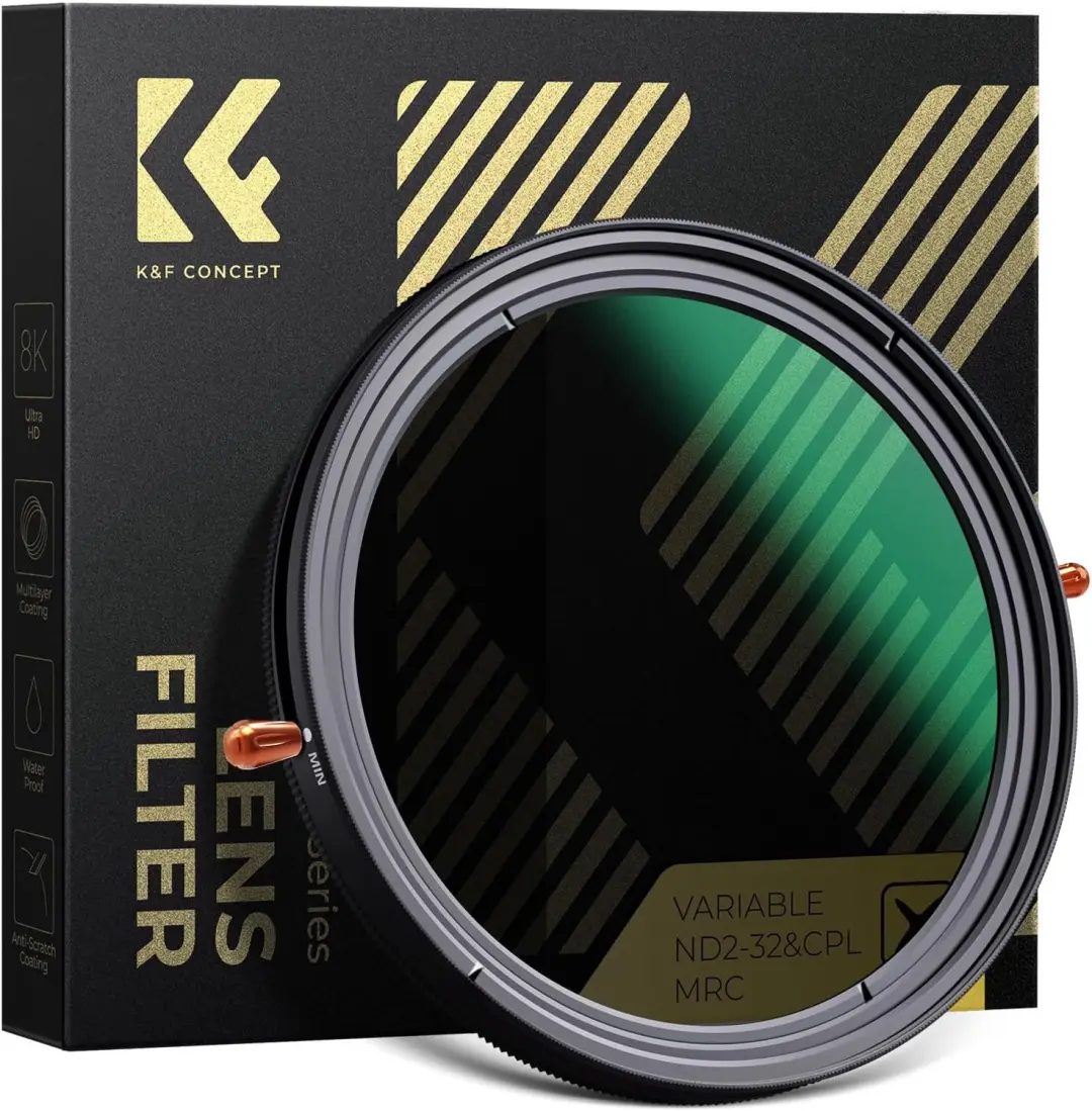 K&F Concept 58mm CPL & ND2-32 2-in-1 Filter