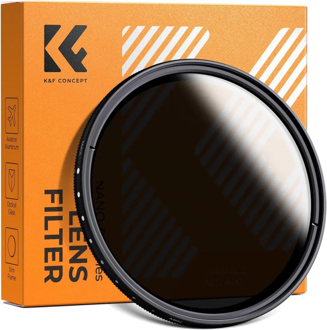 K&F CONCEPT Variabele ND Filter 43mm ND2-400 voor Landschapsfotografie