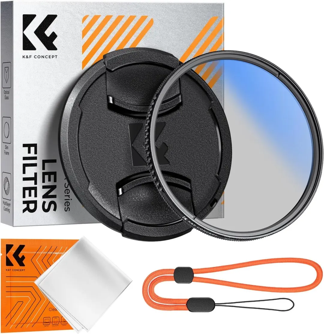 K&F Concept 67mm CPL Polarisatiefilter met Lensdop & Doek