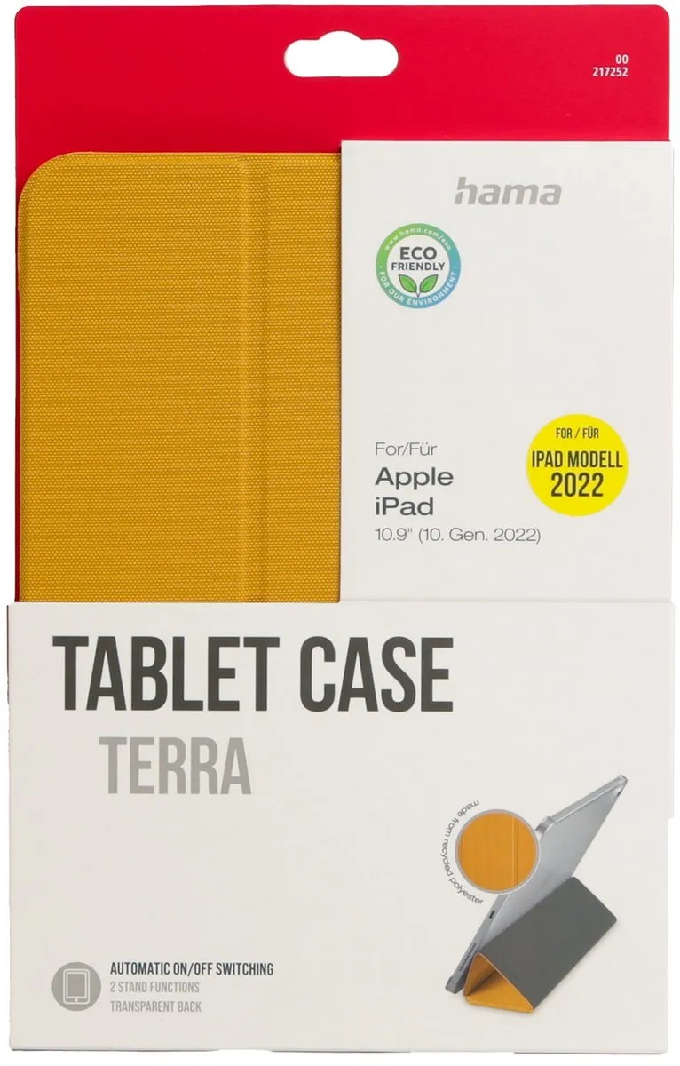 Hama Terra 00217252 Tablethoes - Apple iPad 10.9 (10e gen) Geel - afbeelding 6 van 6