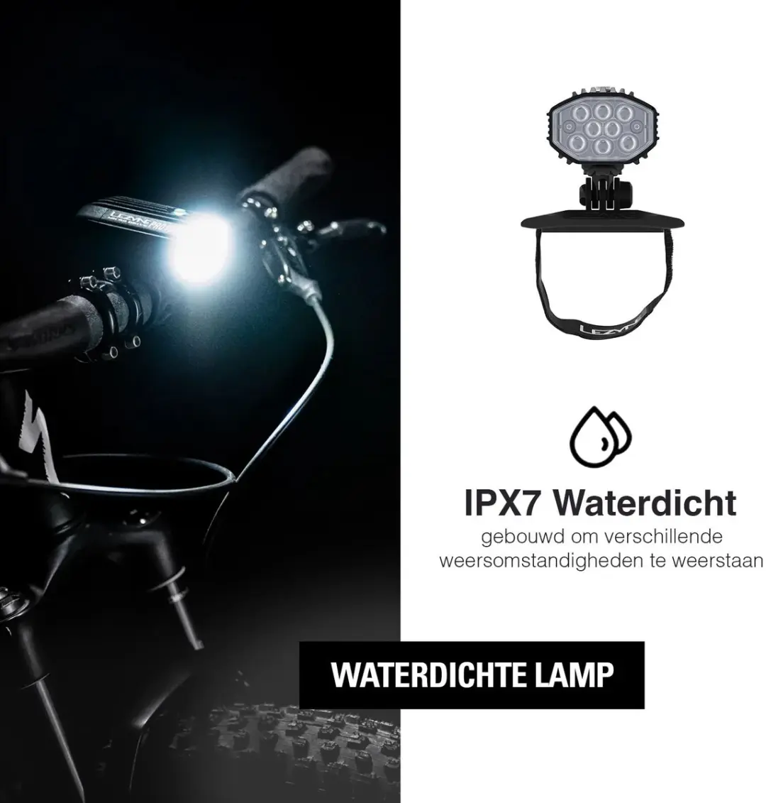Lezyne Helmet Micro Drive Pro 1000+ voorlicht - Zwart - afbeelding 4 van 6
