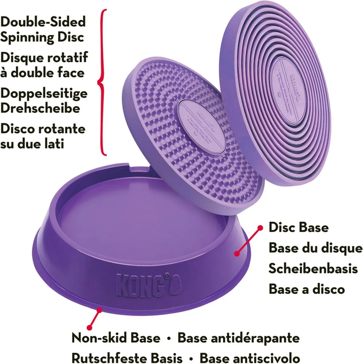 KONG Licks Spinz Small - Paars