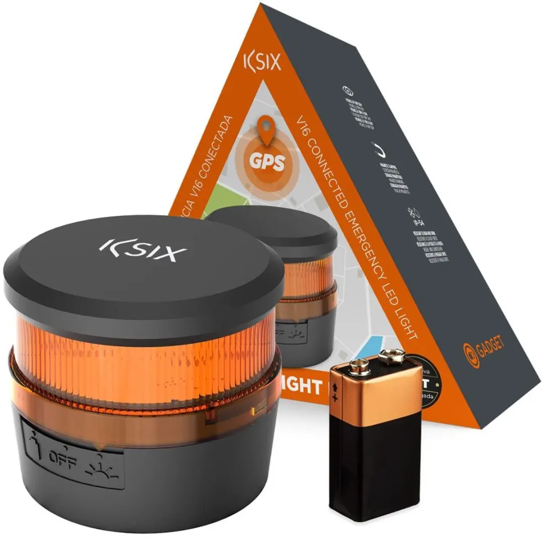 V16 noodbaken verbonden DGT 3.0 KSIX Safety Light IoT