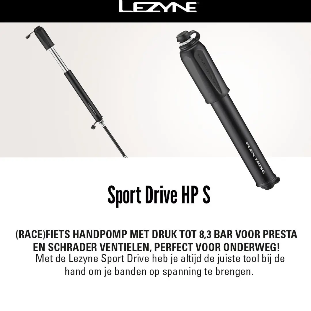 Lezyne Sport Drive HP S Handpomp - afbeelding 2 van 6