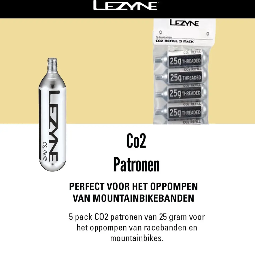 Lezyne CO2-patronen 25g 5 Stuks - afbeelding 4 van 6