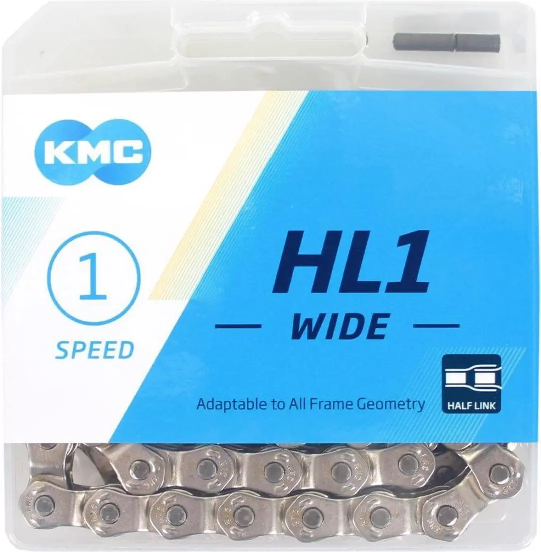 KMC HL710 Single speed ketting 100 schakels - Zilver - afbeelding 4 van 6