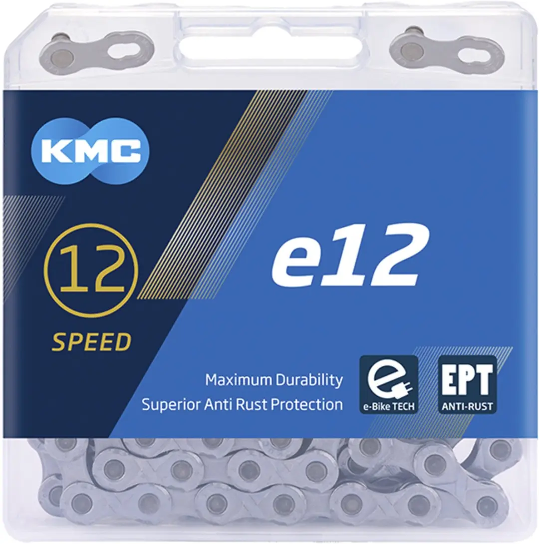 KMC e12 EPT 12-speed ketting 128-schakels Zilver - afbeelding 2 van 4