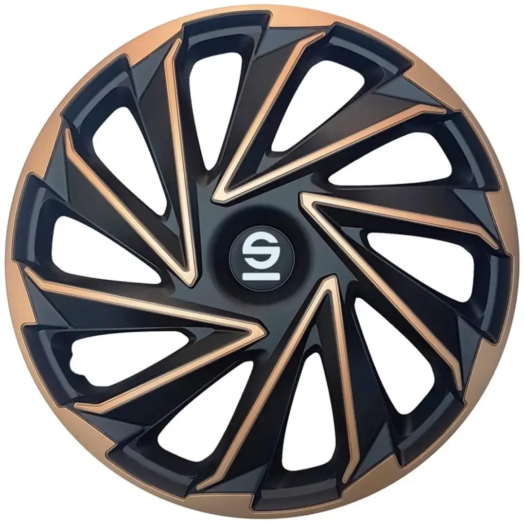 Sparco Wieldoppen Varese 16 Inch Zwart/goud Set Van 4