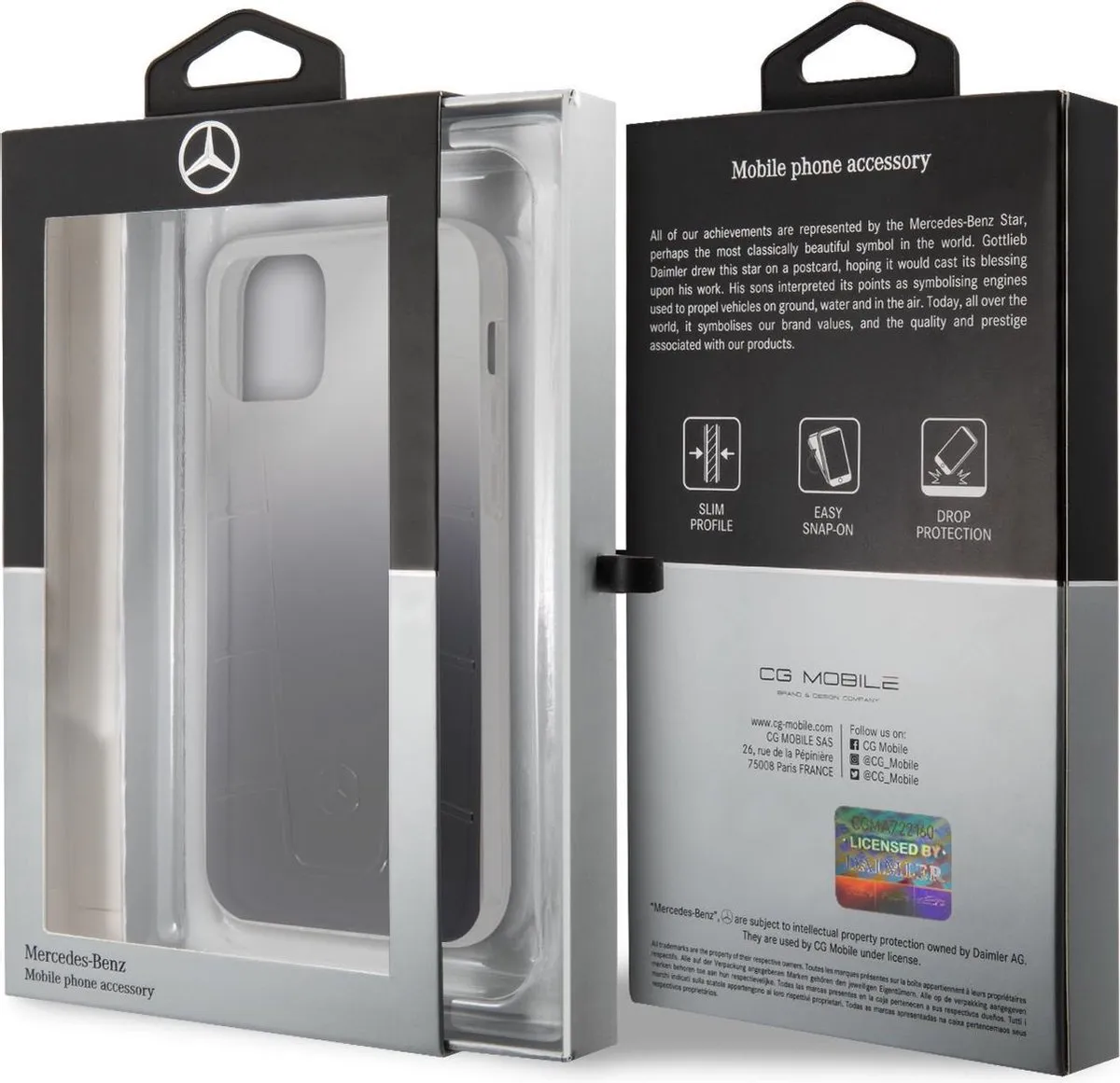 Mercedes-Benz iPhone 12 Mini Hoesje - Transparant S203-7