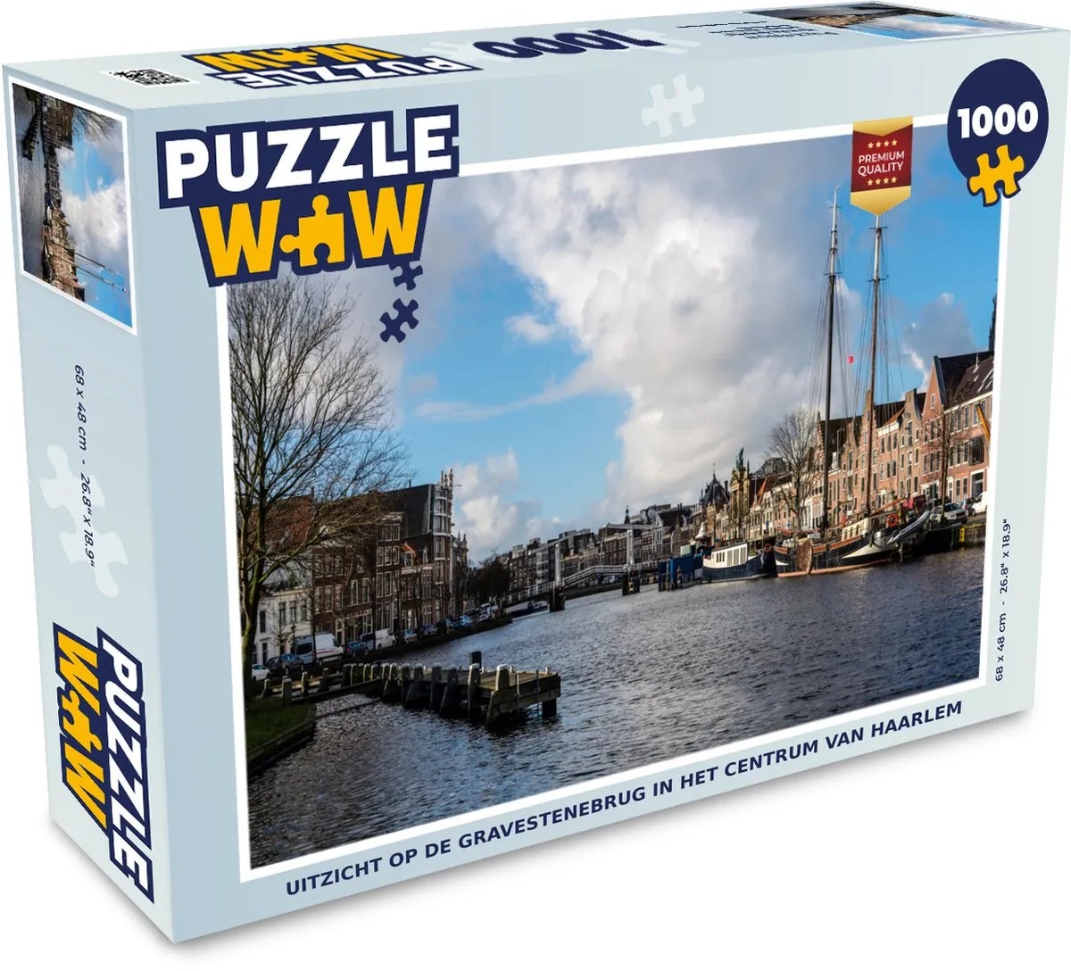 PuzzleWow Brug Haarlem Centrum Legpuzzel 1000 Stuks