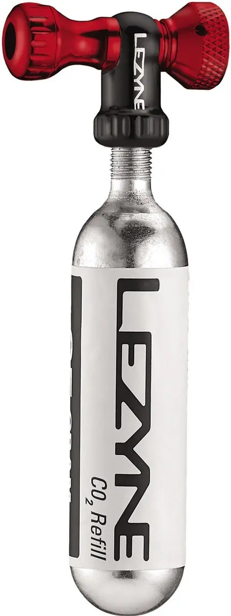 Lezyne Control Drive Co2-pomp 25g, rood/zwart