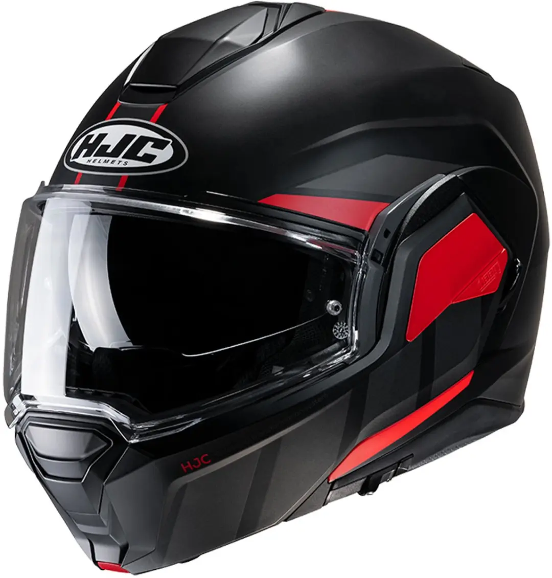 Hjc I100 Beis Zwart Rood MC1SF Systeemhelm