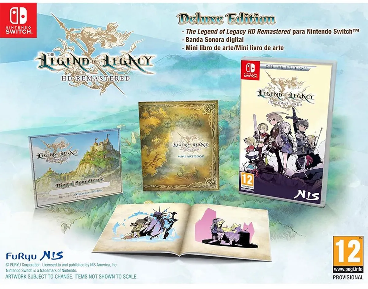 Nintendo Switch The Legend of Legacy HD Remastered Transparant