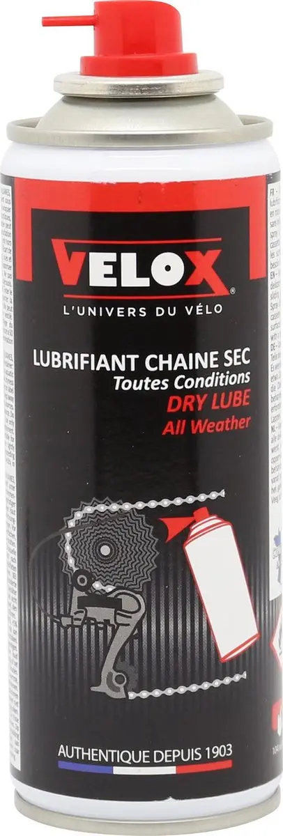 Velox Dry Lube Kettingspray 200ml - afbeelding 2 van 2