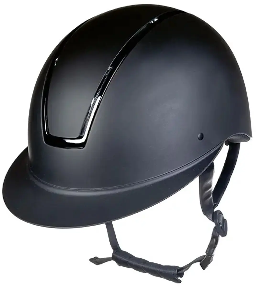HKM Dameshelm Shield Zwart/Heldere zwart
