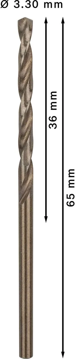 Bosch Professional ST. LINE HSS-CO Boor 3,3mm - 10 Stuks