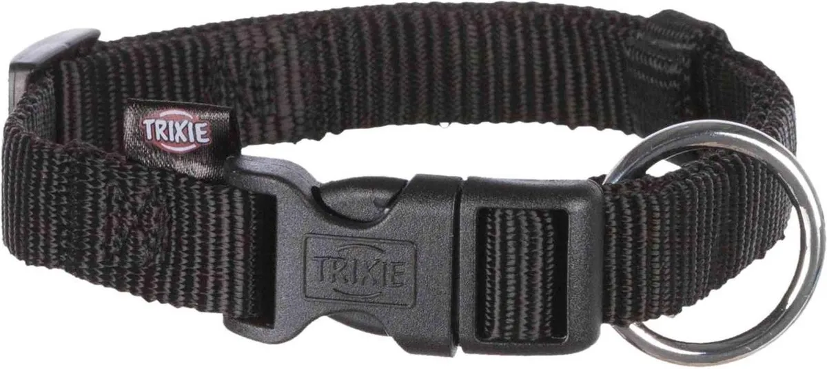 Trixie Halsband Classic Zwart 40-65cm
