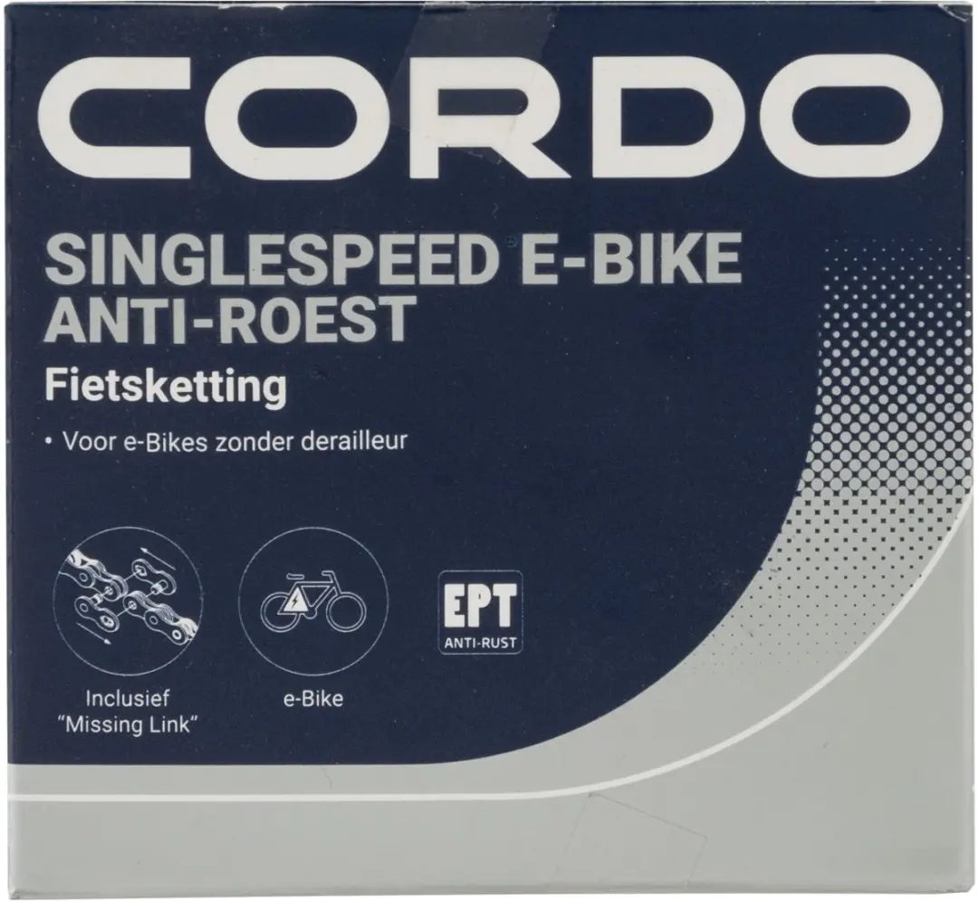 Cordo Singlespeed E-Bike ketting 130 schakels - Zilver - afbeelding 4 van 4