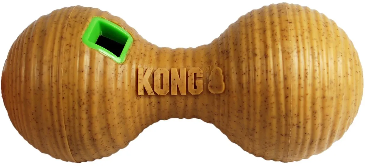 KONG Bamboo Feeder Dumbbell Voerbal 20,5x8,5x8,5cm